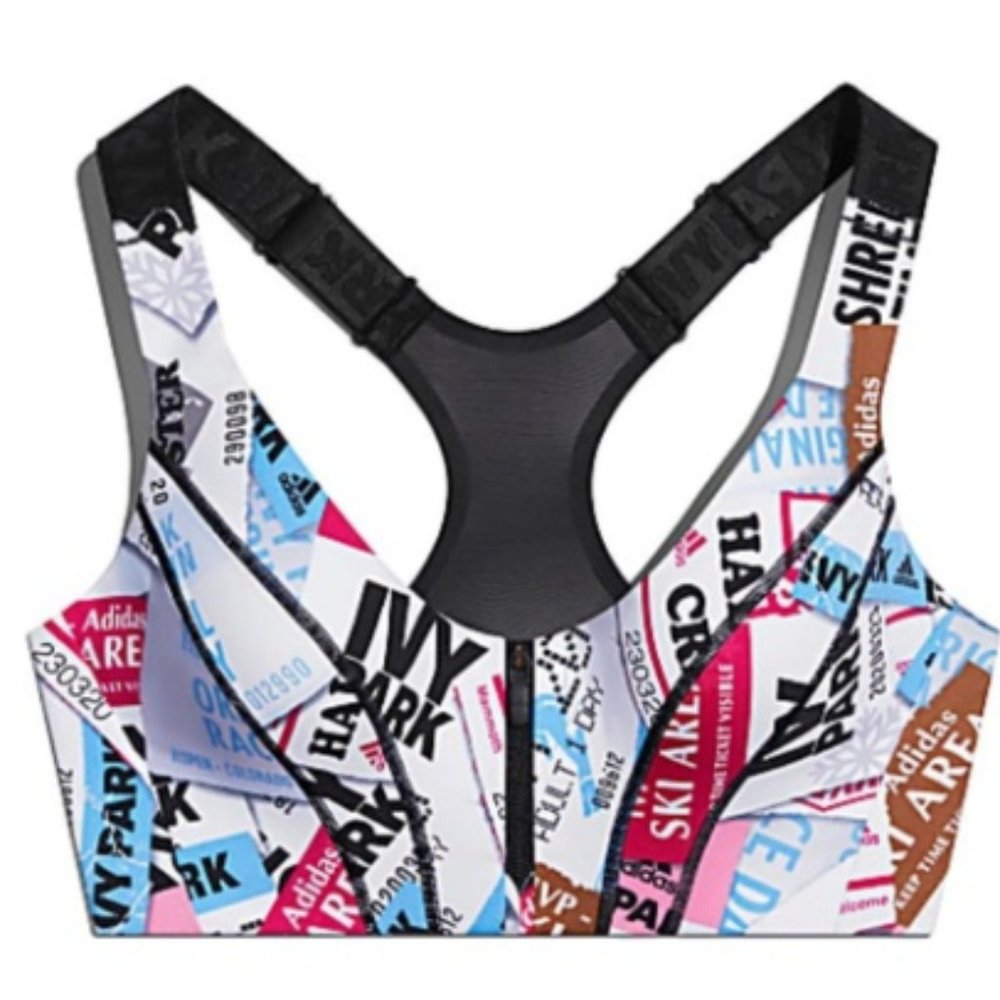 Ivy Park Icy Park Ski Tag Zip Bra NWT